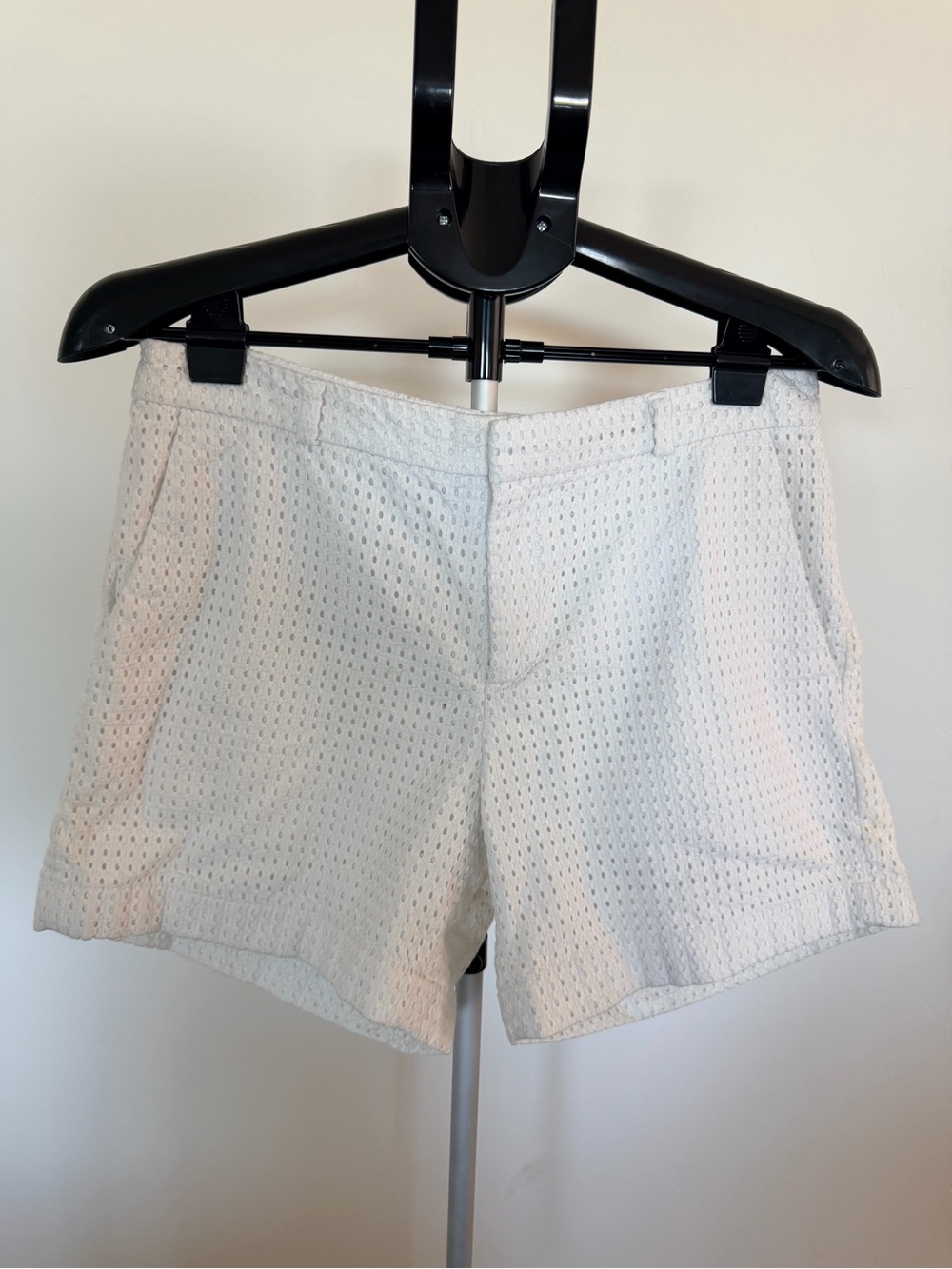 Banana Republic White Eyelet Bermuda Shorts